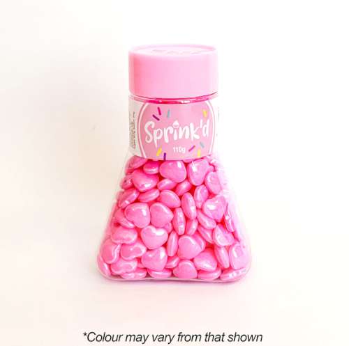 Sprink'd Sprinkles - Hearts Light Pink - Click Image to Close